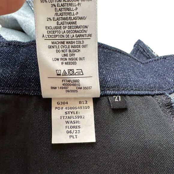 FAVORITE DAUGHTER The Valentina Flores Dark Wash Denim Jeans Women's Size 27 - Picture 9 of 11